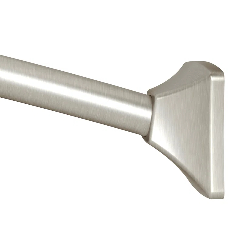 Moen 60-Inch to 72-Inch Permanent Mount Adjustable Curved Shower Rod