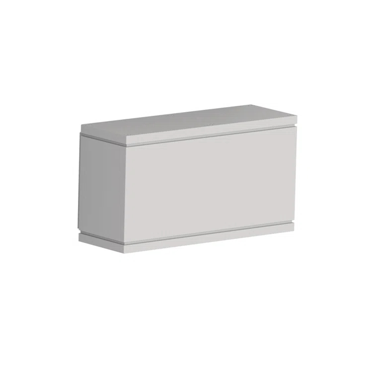 Rubix Brushed Aluminum Dimmable LED Outdoor Wall Light
