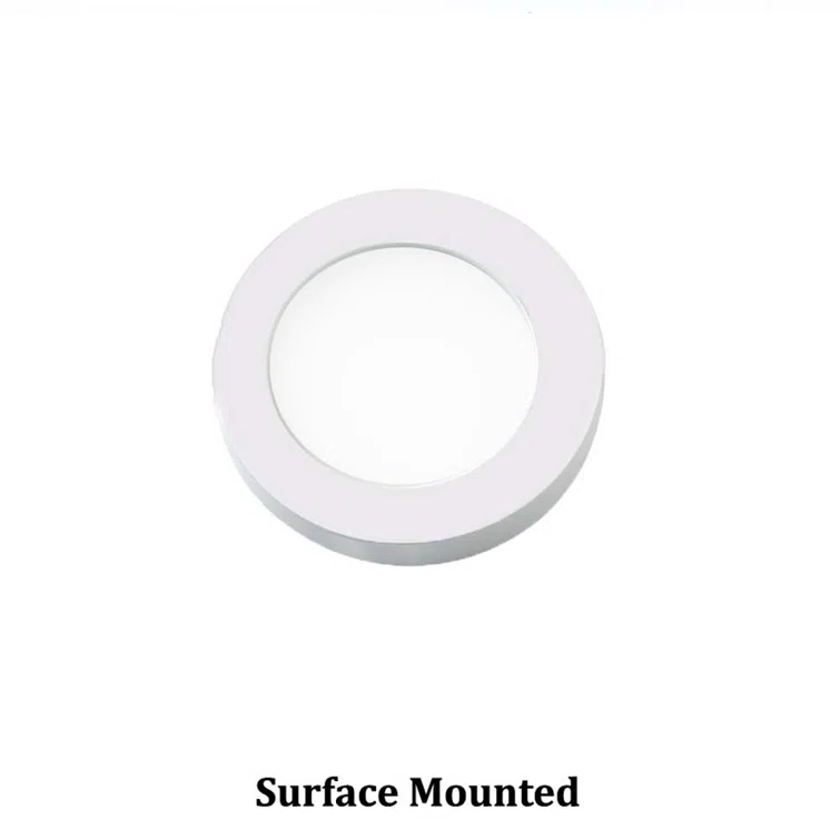 HR90 LED Edge Recessed Button Light Trim, 2700K Color Temperature