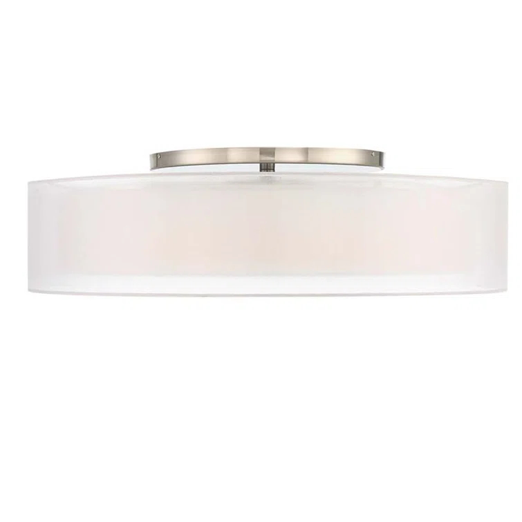 Metropolis Fabric LED Flush Mount