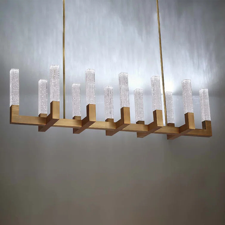 12 - Light Dimmable Square / Rectangle Chandelier