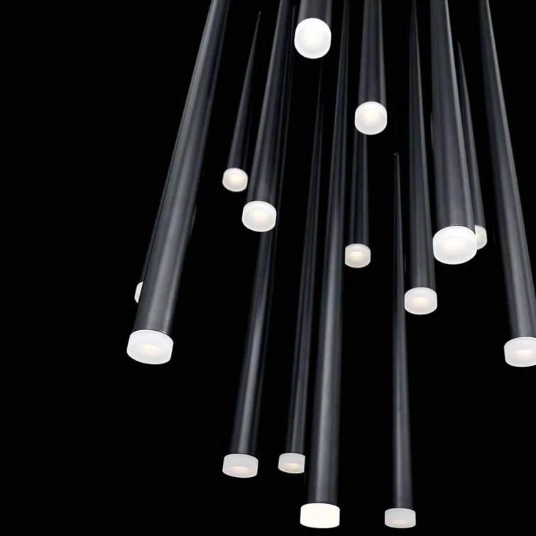 Cascade 15 - Light Dimmable LED Tiered Chandelier