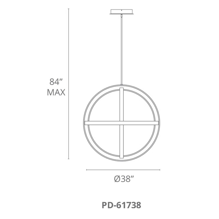 Kinetic Dimmable LED Globe Chandelier