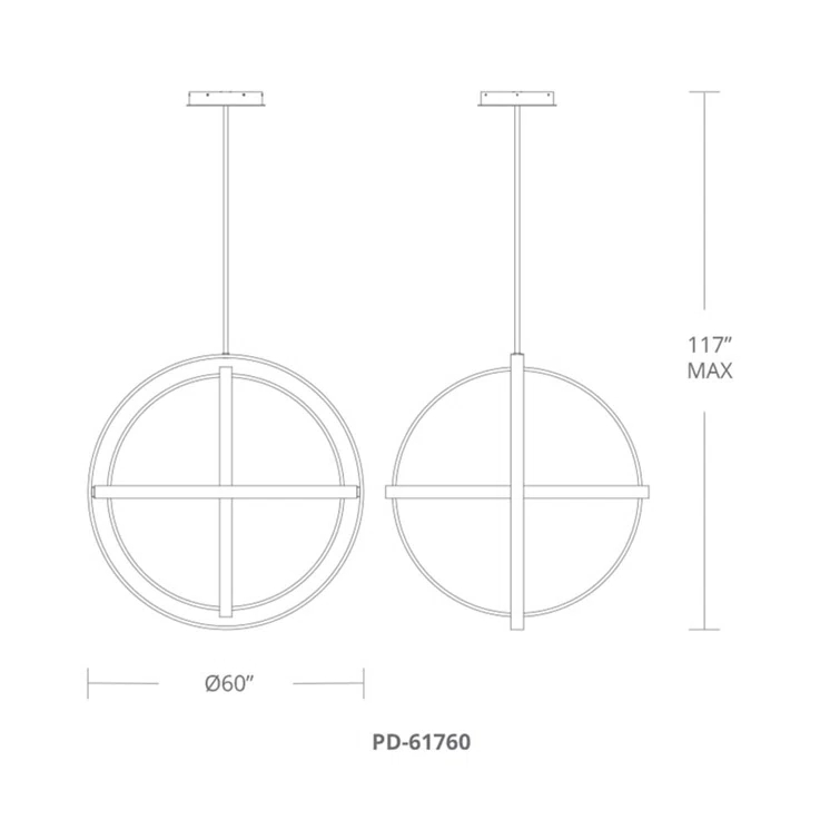 Kinetic Dimmable LED Globe Chandelier