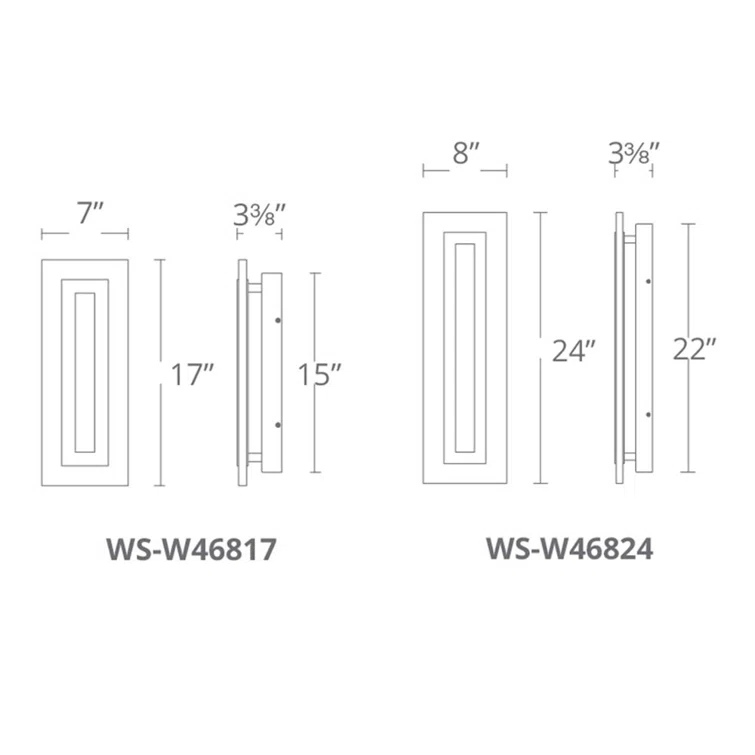 Shadow Aluminum LED Wall Light