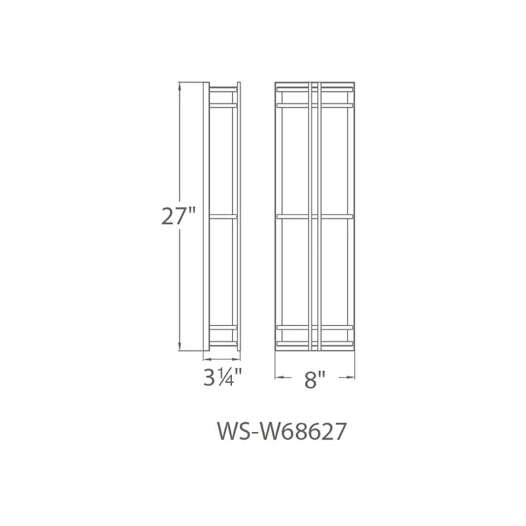 Skyscraper Outdoor Dimmable LED Flush Mount