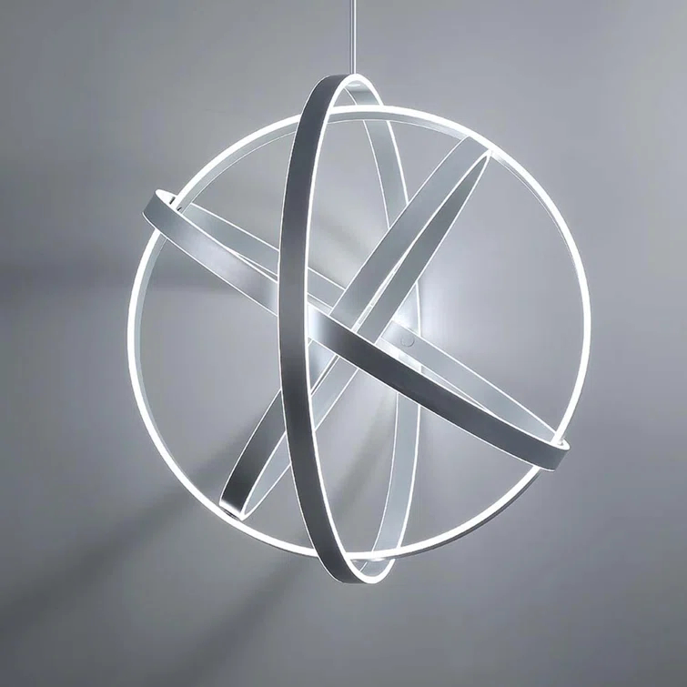 Kinetic 1 - Light Titanium LED Single Pendant