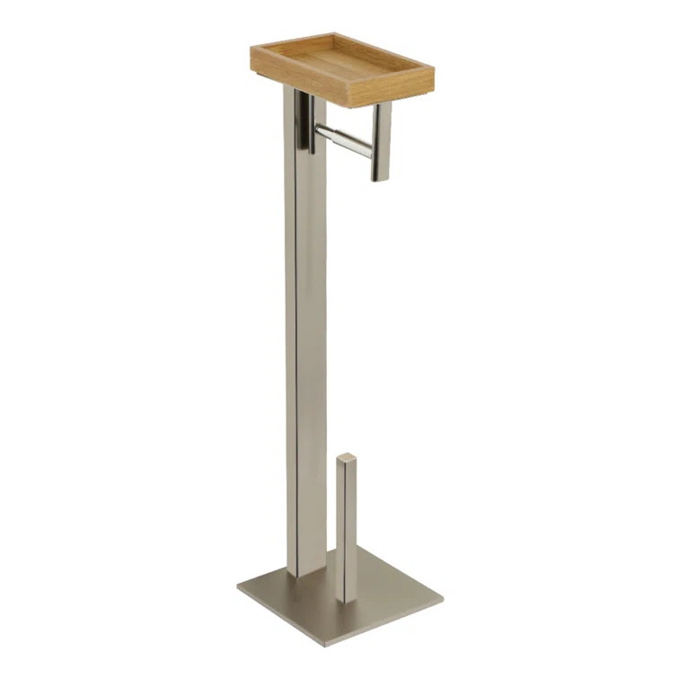 Kingston Brass SCC8508 Kingston Brass Edenscape Freestanding Toilet Paper Holder with Storage Shelf