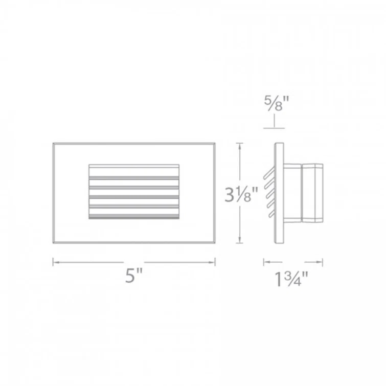 Integrated LED Metal Step Light