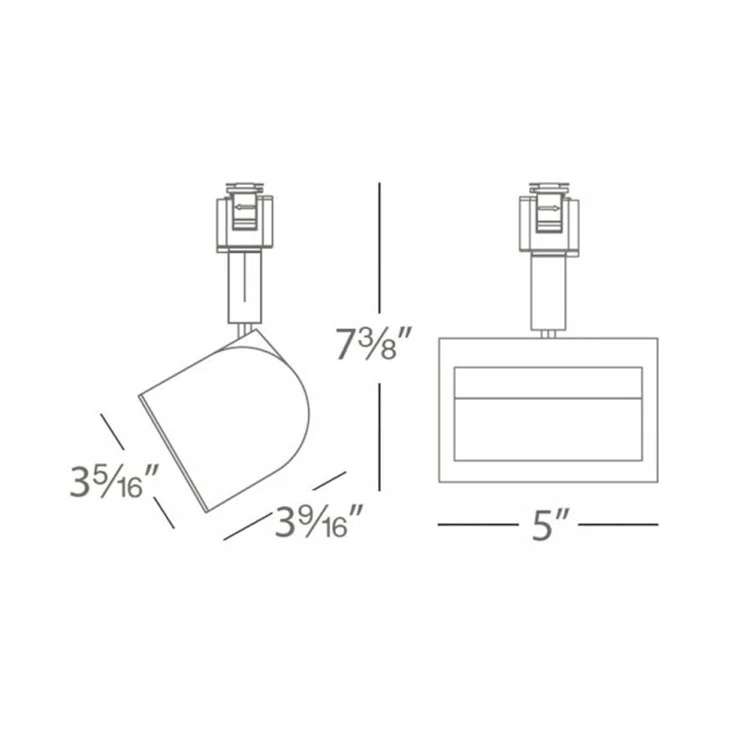 Wall Wash LED Adjustable Track Head