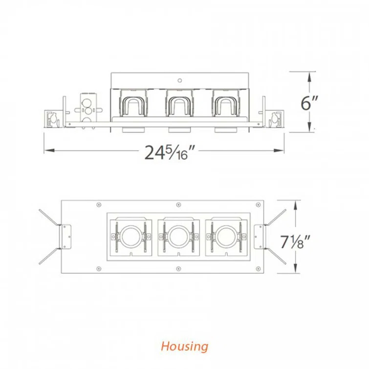 Precision 13.75'' Dimmable Air-Tight Multi-Spotlight Recessed Lighting Kit