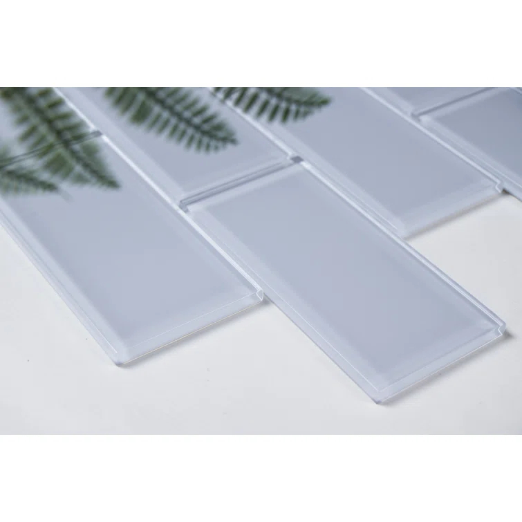 Premium 3" x 6" Straight Edge Glass Mosaic Subway Tile