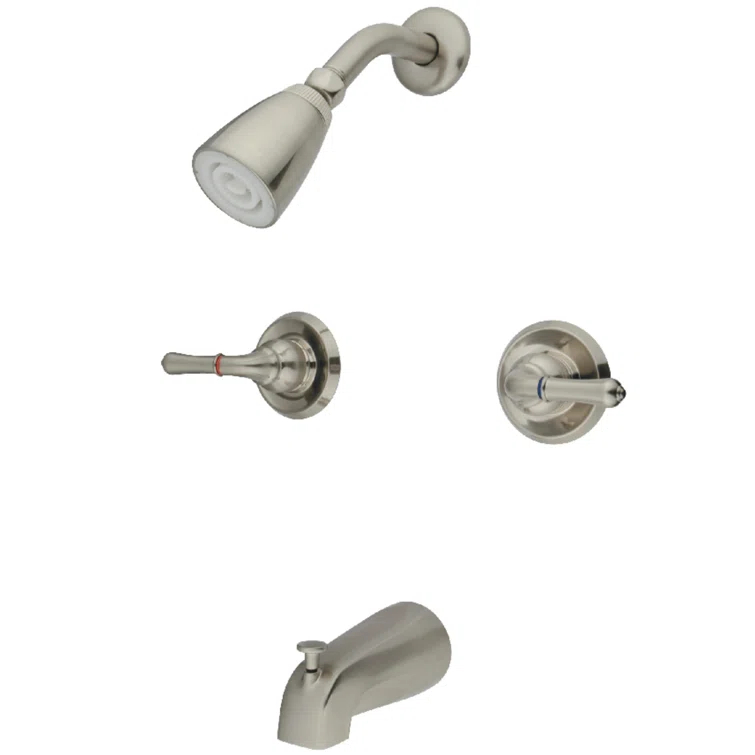 Kingston Brass Magellan Double-Handle Tub and Shower Faucet