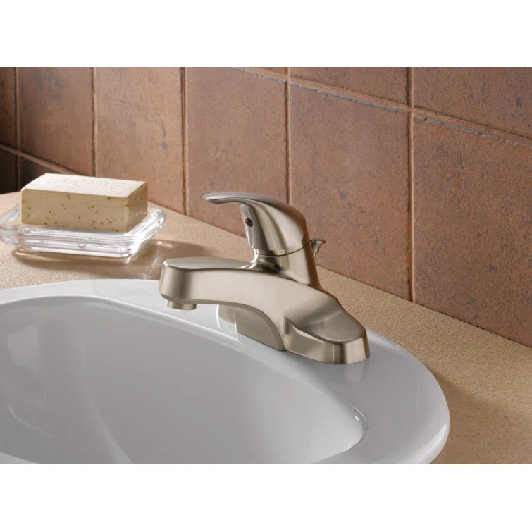 Core Centerset Bathroom Faucet with Drain Assembly, 2-handle Bathroom Sink Faucet