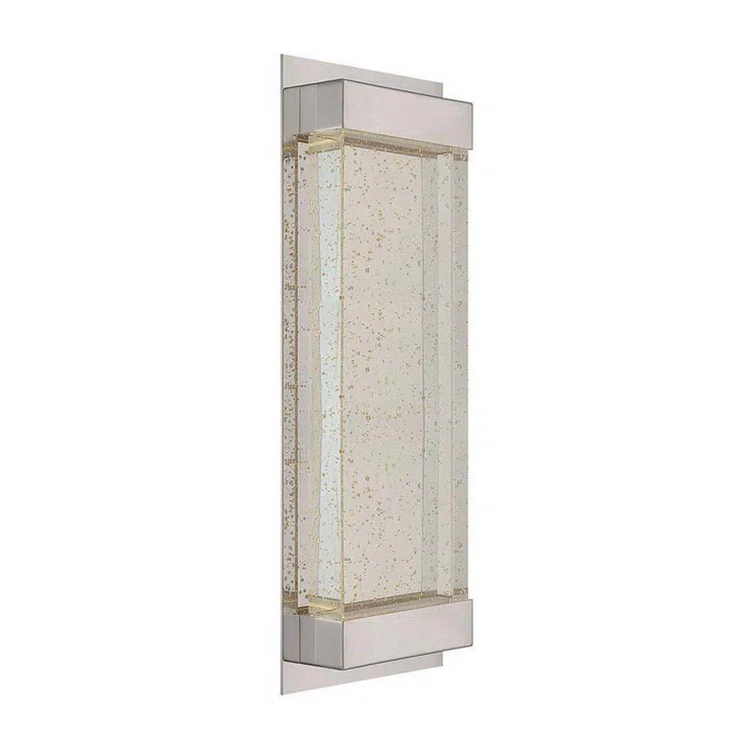 Mythical 18" Polished Nickel LED Wall Sconce with Dimmable Crystal