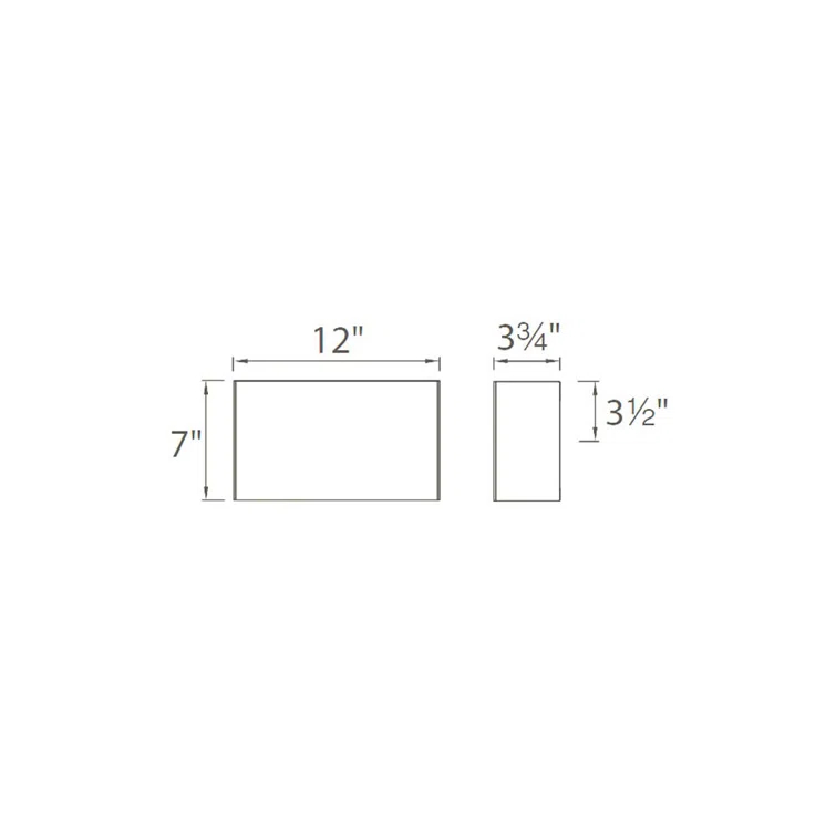 Blok 1 - Light LED Flush Mounted Sconce