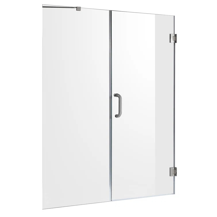 Consort 72" H Hinged Frameless Shower Door
