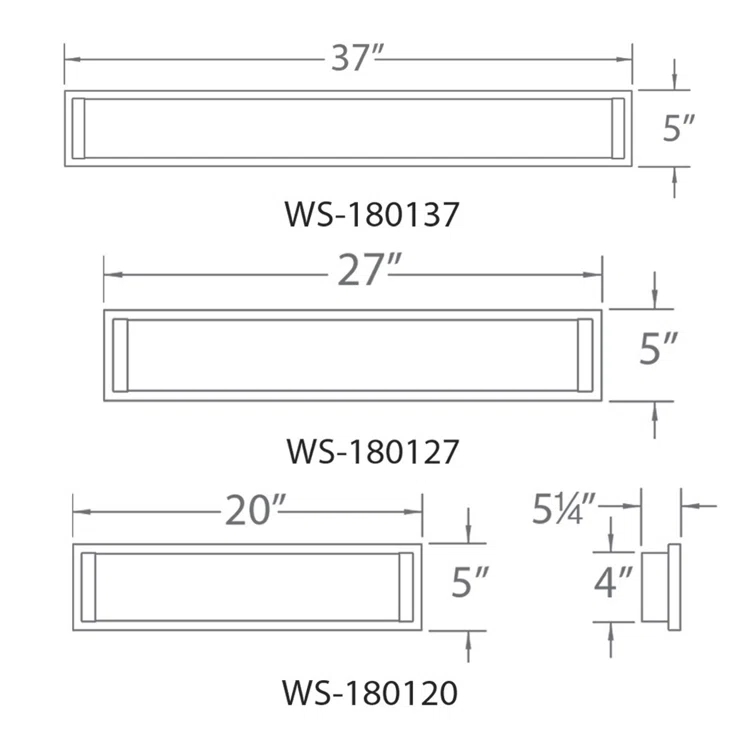 Dimmable LED Bath Bar