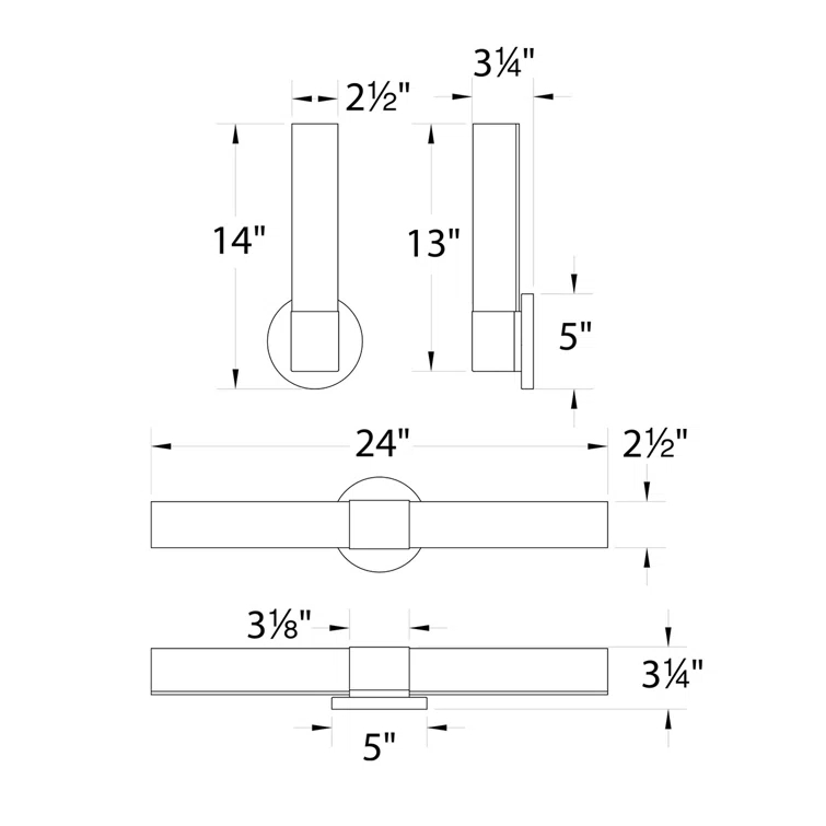 Dimmable LED Vanity Light