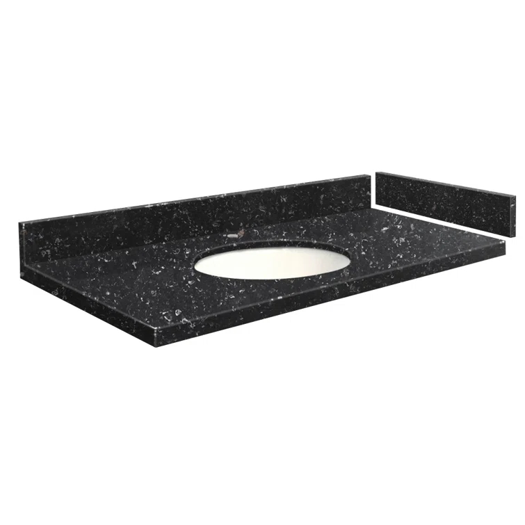 Madison 31'' Granite Single Bathroom Vanity Top with Sink