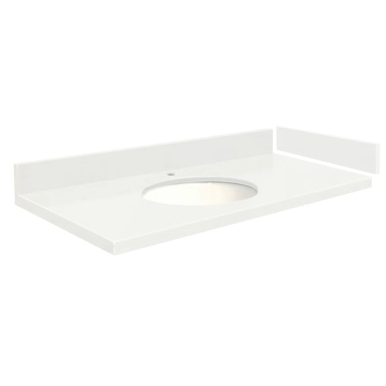 Madison 31'' Granite Single Bathroom Vanity Top with Sink