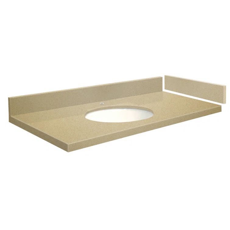 Madison 31'' Granite Single Bathroom Vanity Top with Sink
