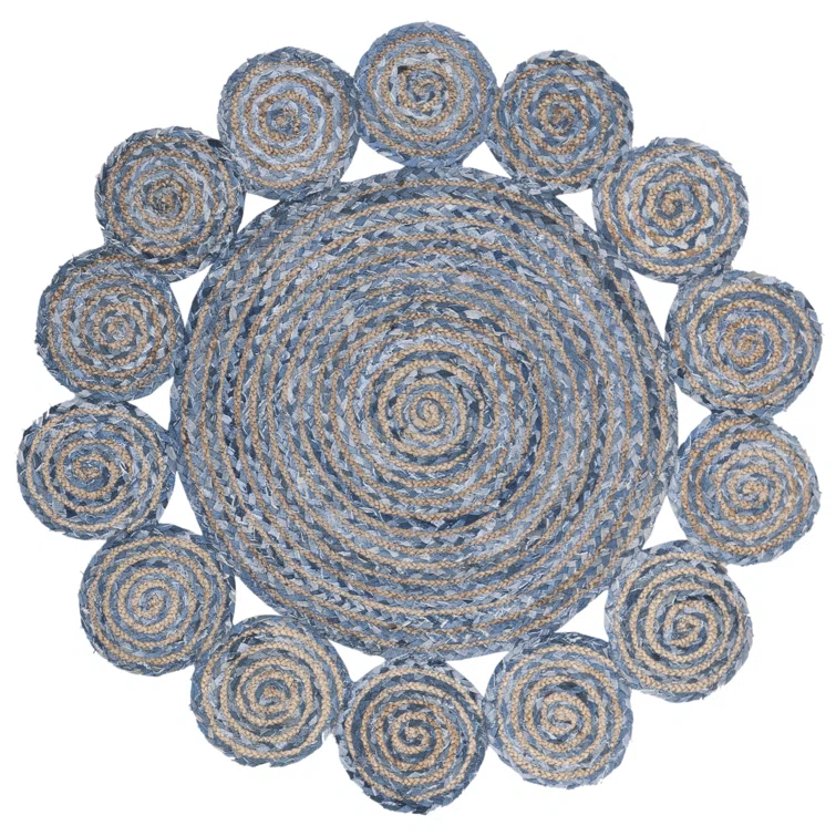 Zeitler Hand Woven Jute, Cotton Rug