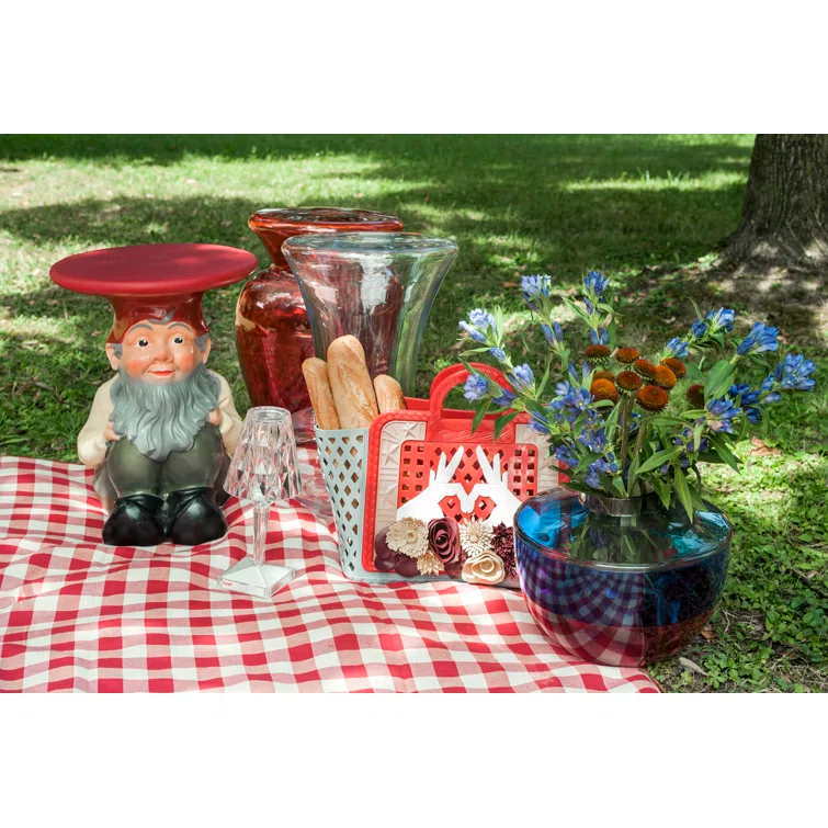 Gnomes Plastic Accent Stool