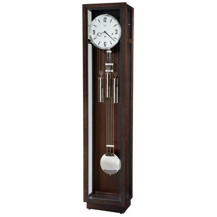 Howard Miller® Rutland 80'' H Solid + Manufactured Wood Grandfather Clock with Adjustable Chime Volume