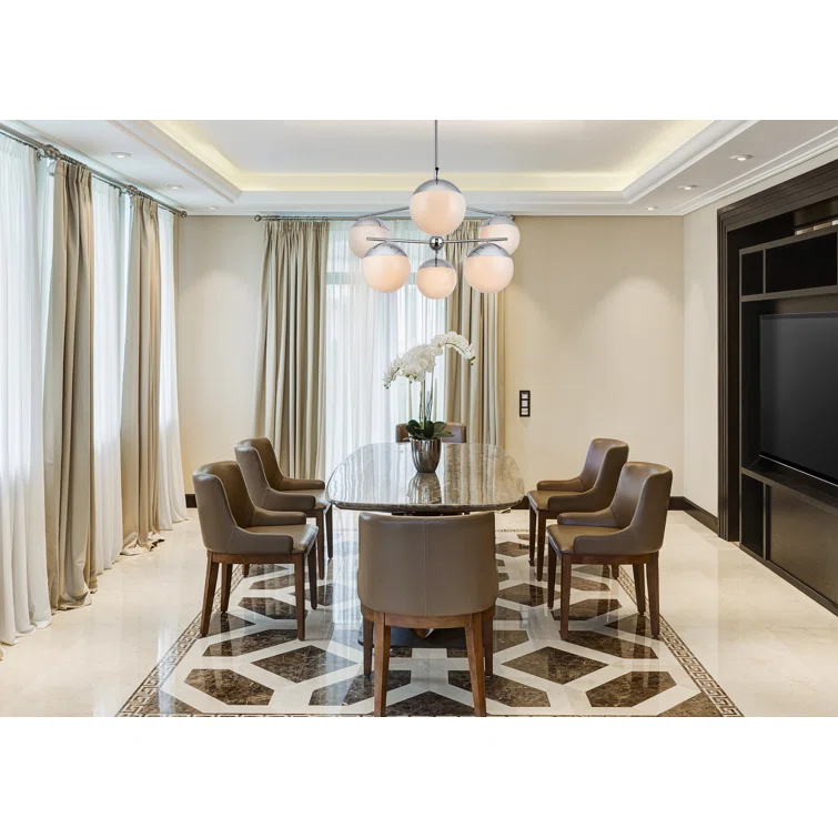 Yearby 6 - Light Dimmable Tiered Chandelier