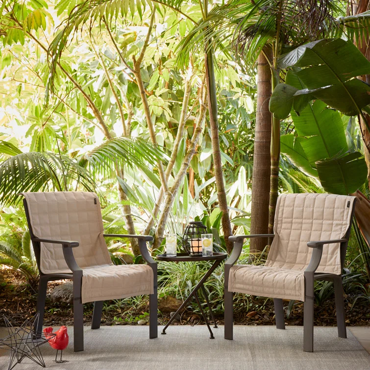 Ayvion Polyester Box Cushion Dining Chair Slipcover