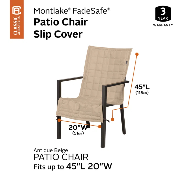 Ayvion Polyester Box Cushion Dining Chair Slipcover