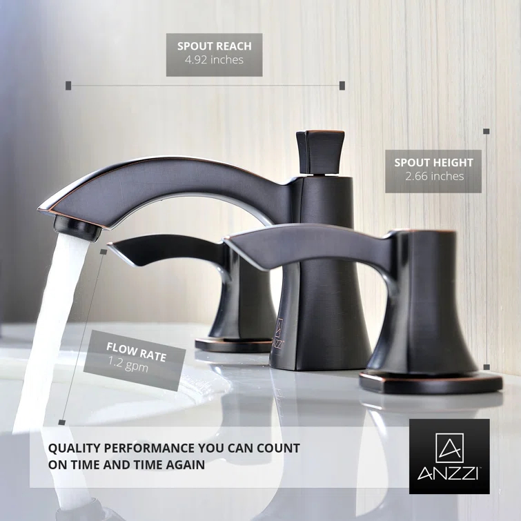 Sonata Widespread 2-handle Bathroom Faucet with Drain Assembly