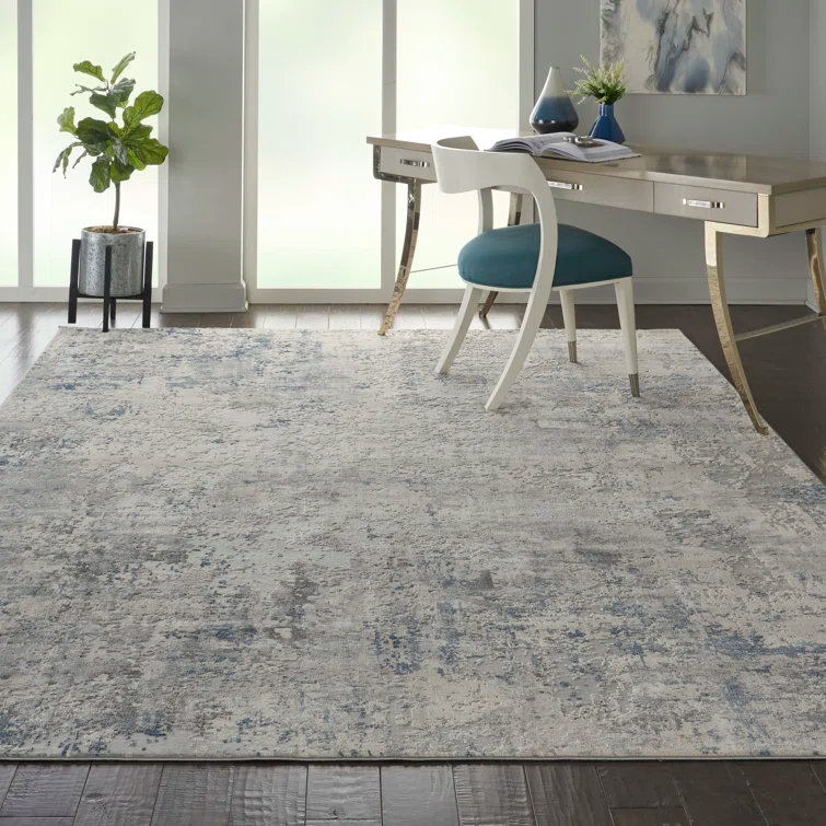 17 Stories Modern Ivory Area Rug