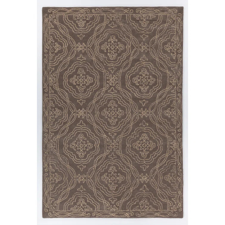 Hailee Wool Damask Indoor Rug