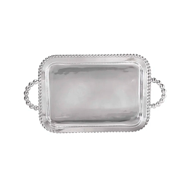 Mariposa String Of Pearls Aluminum Tray