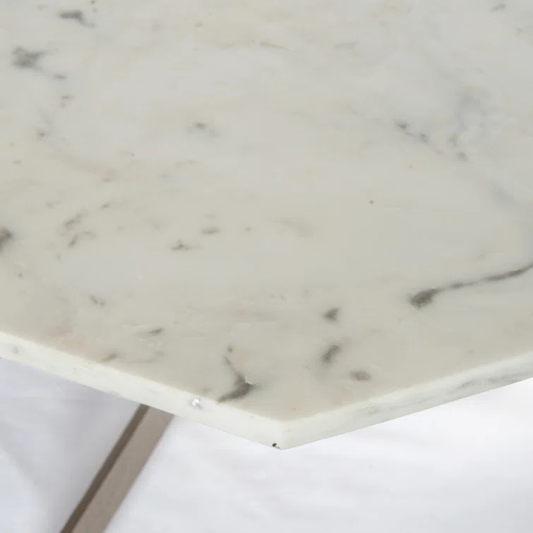 Montague Geometric Marble Coffee Table (40")