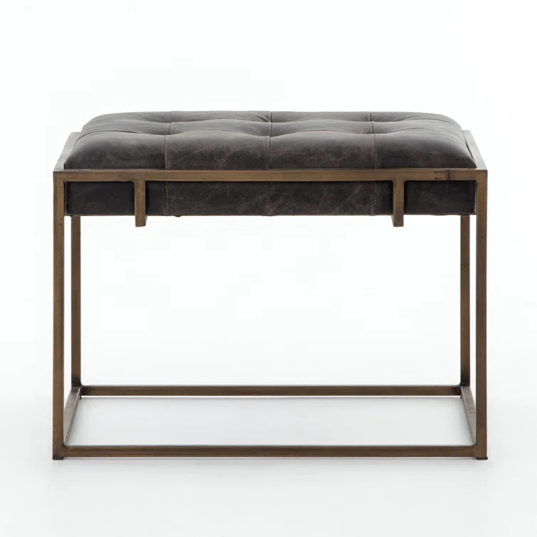 Ford Rectangular Leather End Table (23.5")