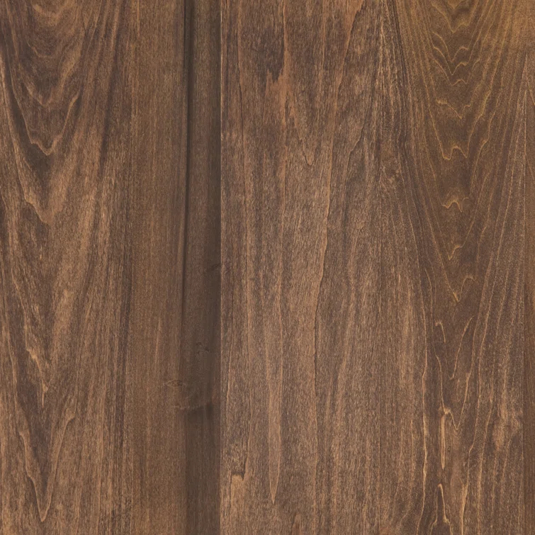 Graham 69'' Auburn Poplar Media Console with Leather Pulls