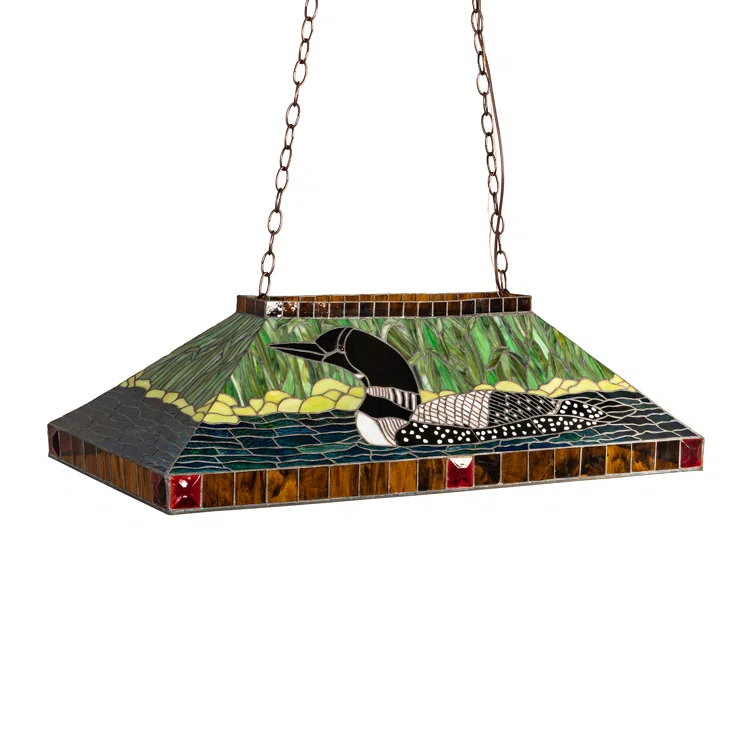 Rustic Lodge 3 - Light Mahogany Bronze Pool Table Lights Pendant