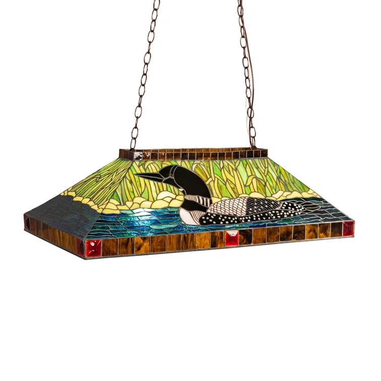 Rustic Lodge 3 - Light Mahogany Bronze Pool Table Lights Pendant