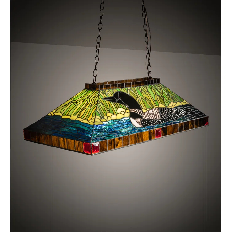 Rustic Lodge 3 - Light Mahogany Bronze Pool Table Lights Pendant