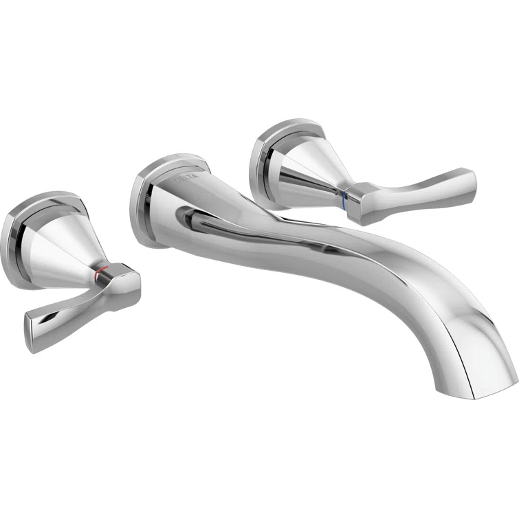 Stryke Double Handle Wall Mounted Tub Spout Trim