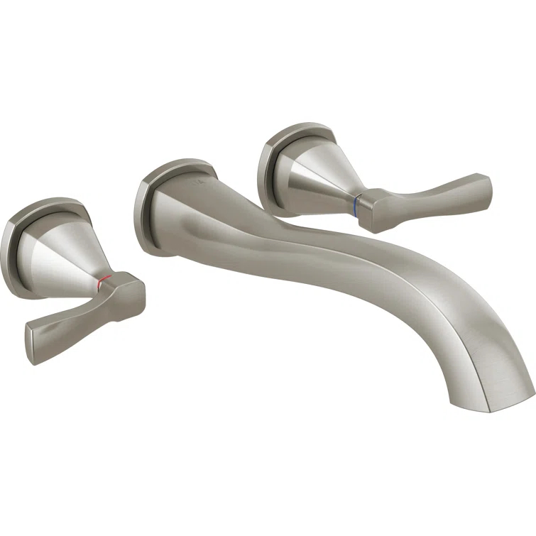 Stryke Double Handle Wall Mounted Tub Spout Trim