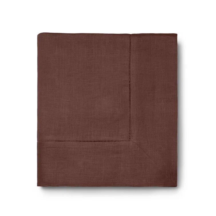 Chocolate 66" x 86" Handmade Fabric Tablecloth