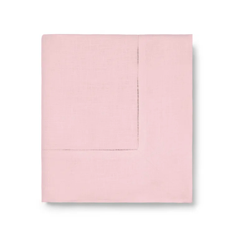 Petal Pink Linen Rectangular Tablecloth 66" x 86"