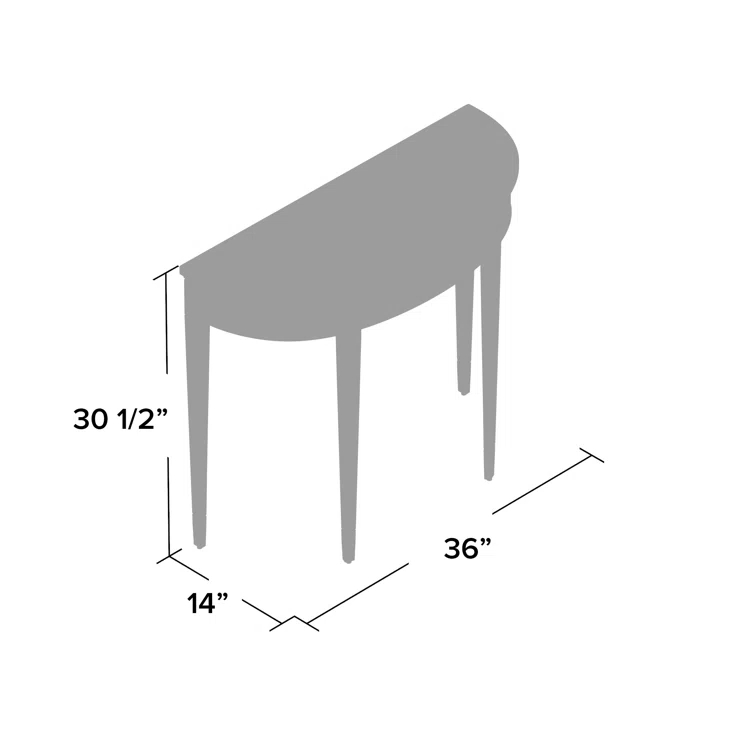Butler Specialtycompany Hampton Demilune Wood  Console Table - Cherry