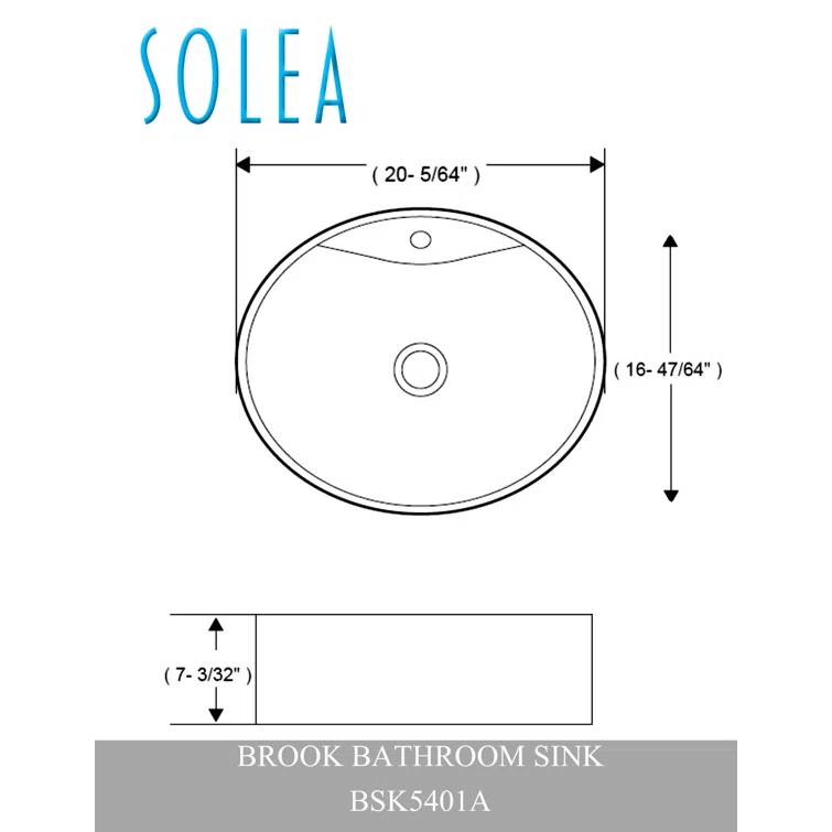 Safavieh Brook 16.7'' White Ceramic Circular Bathroom Sink with Overflow