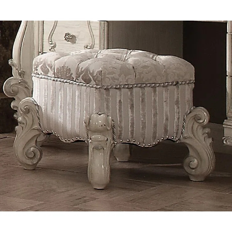 Batisa Solid Wood Accent Stool