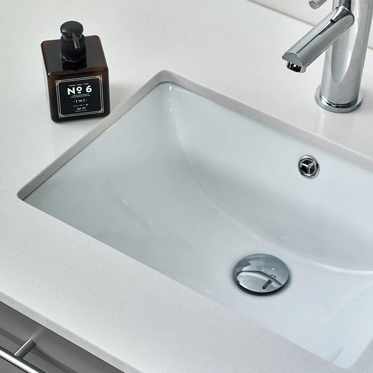 Lucera 24" Wall Mount Modern Single Sink Bathroom Vanity with Top and Undermount Sink